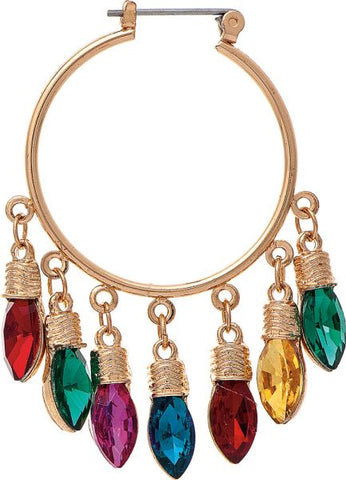 Holiday Lights Hoop Earrings