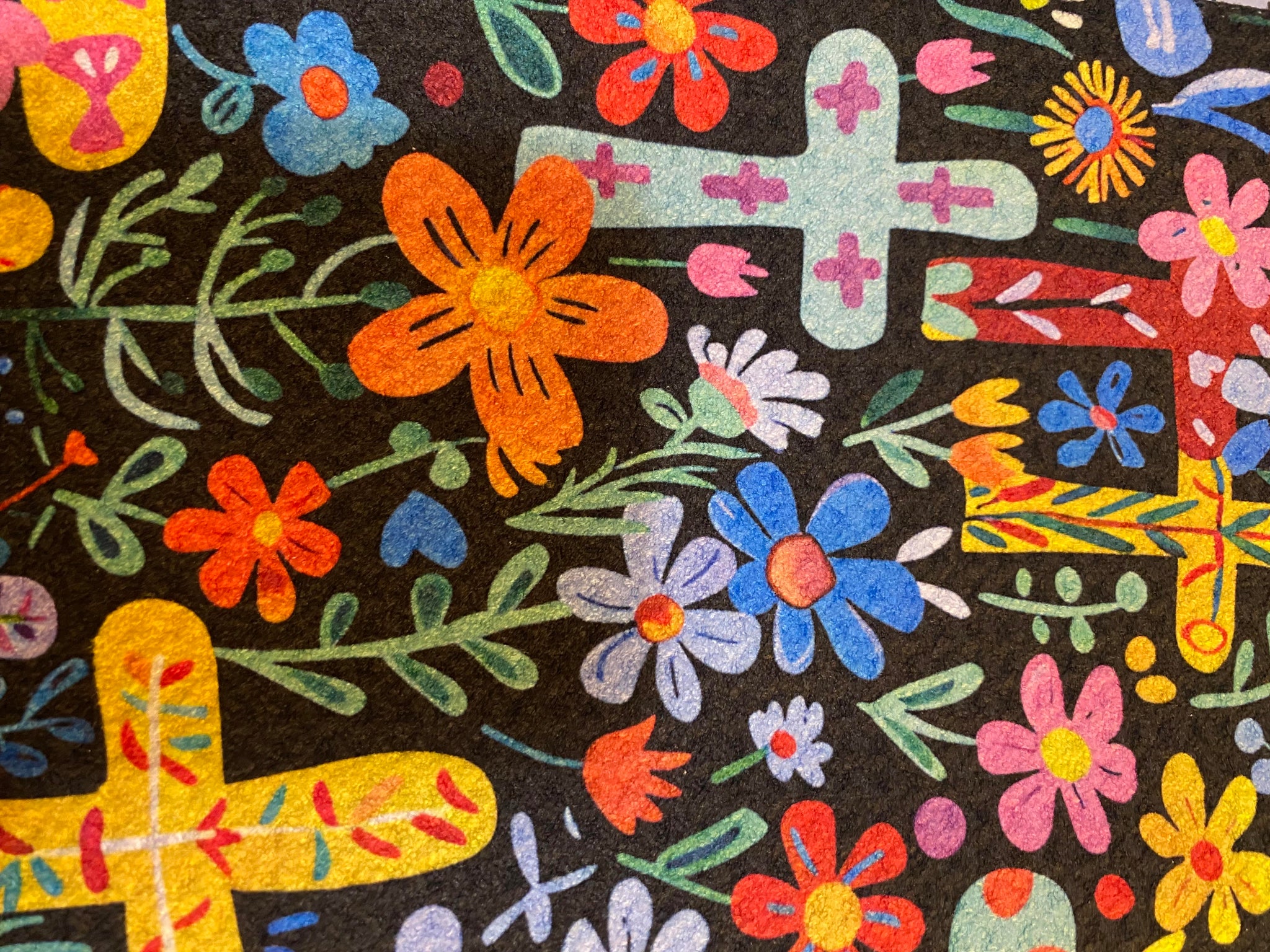 Yellow Crosses, Eco-Friendly Towel