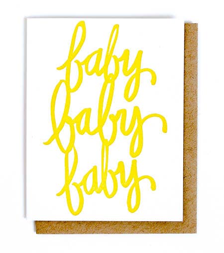 Baby Baby Baby Greeting Card