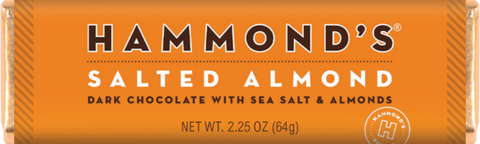 Salted Almond  Dark Chocolate Bar