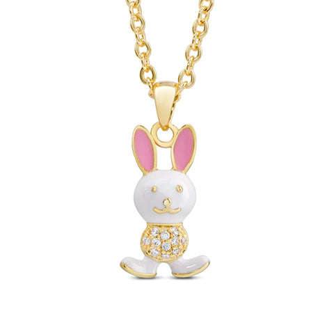 Bunny Rabbit CZ Necklace