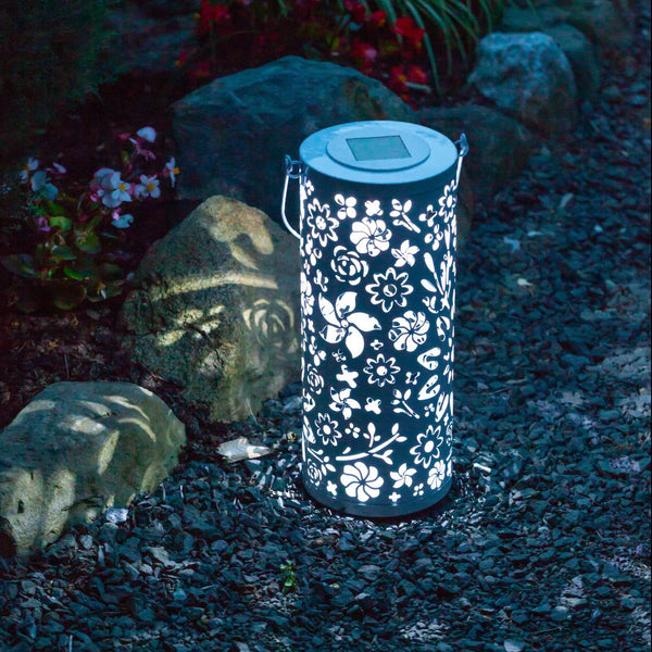 Punched Metal Bloom Lantern