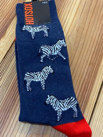 Hot Sox Men - Zebra