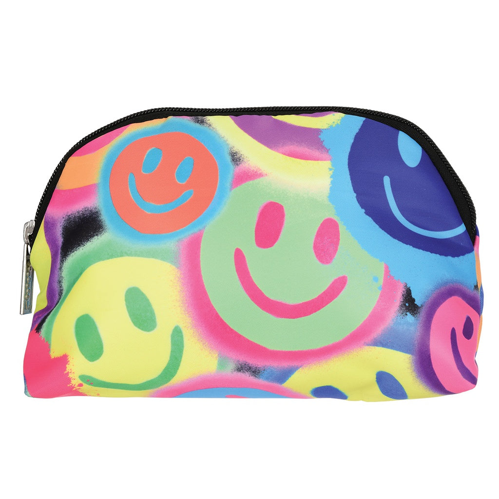 Spray Paint Oval Cosmetic Bag