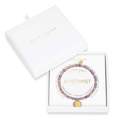 Katie Loxton - Wellness Bracelet- Amethyst