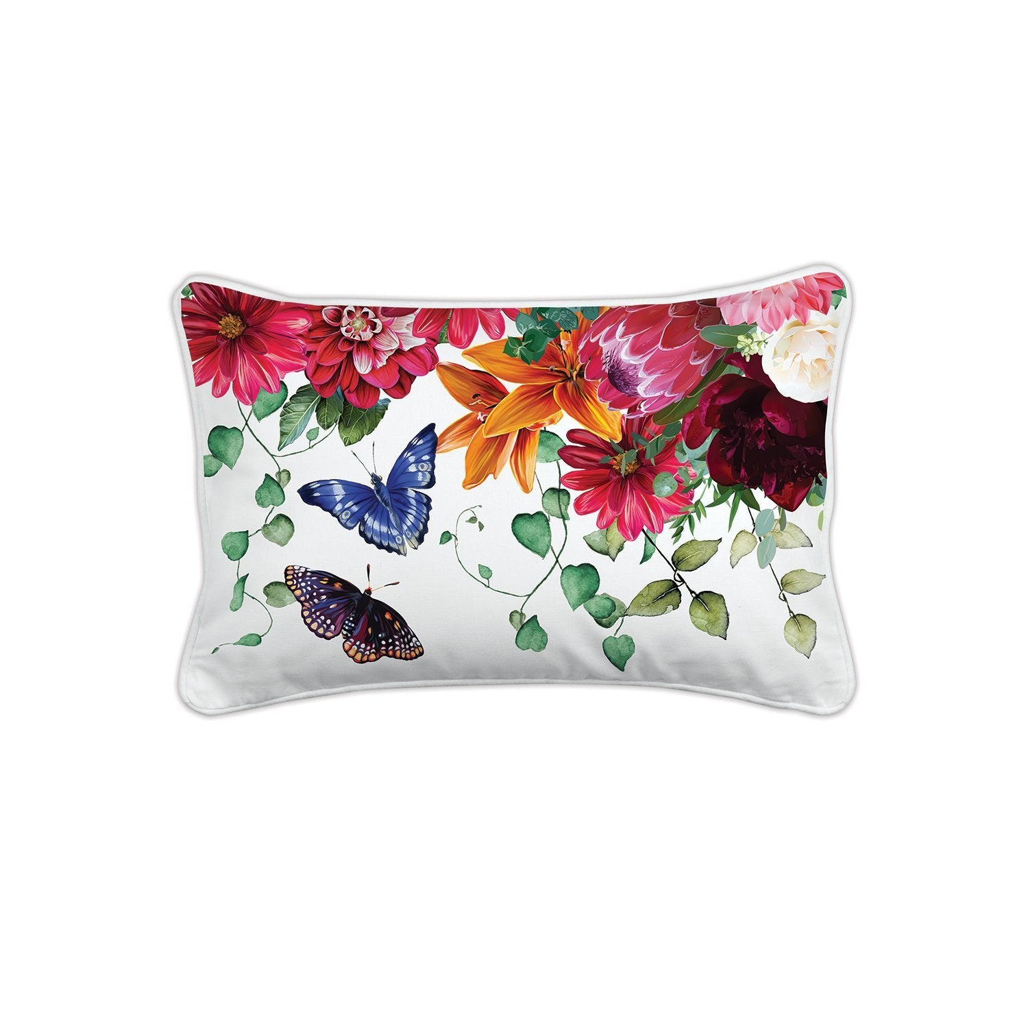 Sweet Floral Melody Rectangular Pillow