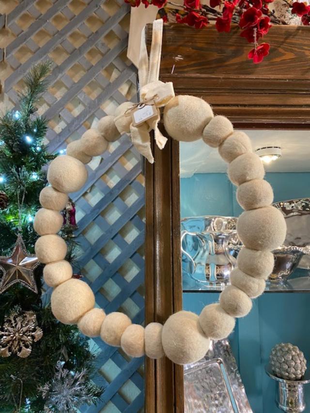 Felt Ball Wreath