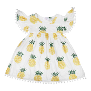 Pineapple Pom  Pom Dress
