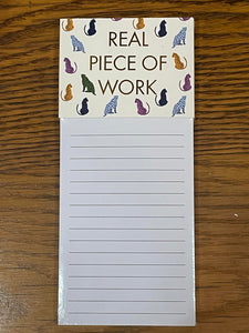 Magnetic Notepad - Piece of Work