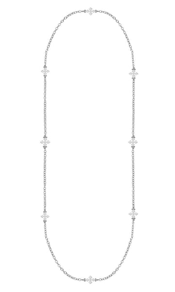 Believer Cross Station Necklace Long