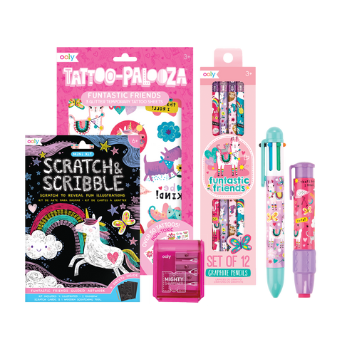 Mini Scratch & Scribble Art Kit - Funtastic Friends