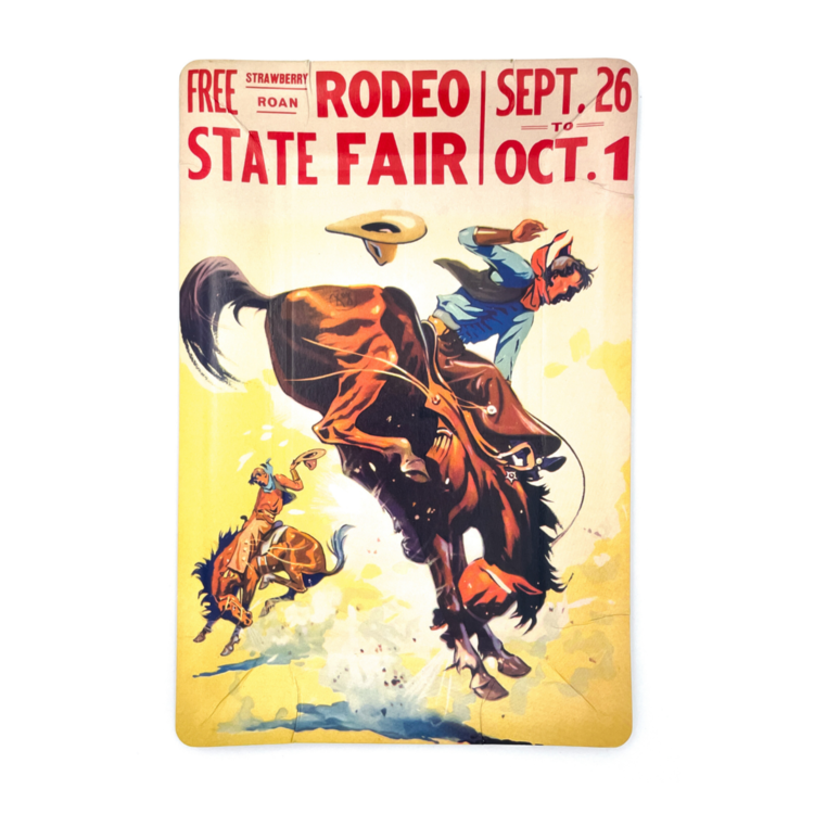 Rodeo Poster Plates