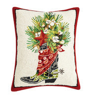 Holiday Boot Pillow
