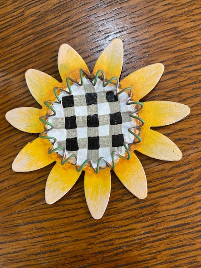 Magnet - Buffalo Checked Sunflower
