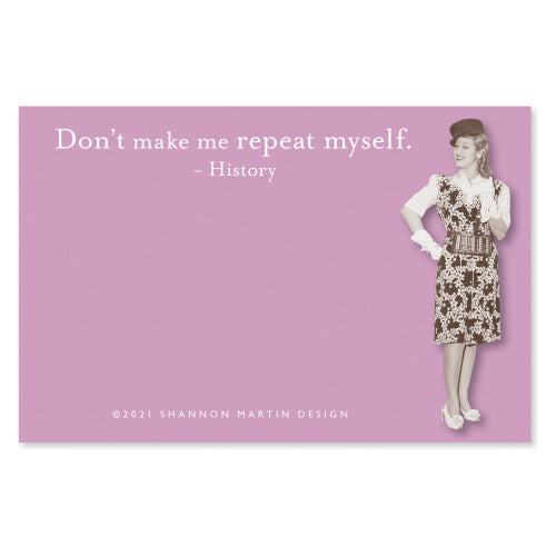 Shannon Martin Sticky Notes - Repeat Myself