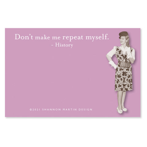 Shannon Martin Sticky Notes - Repeat Myself