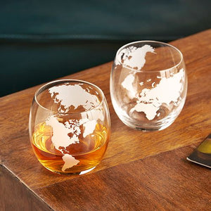 Globe Whiskey Tumbler