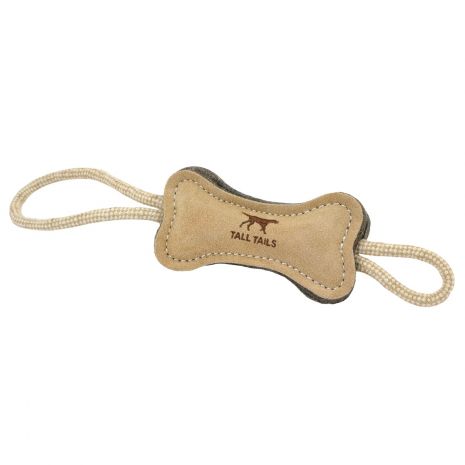 Natural Leather & Wool Dog Toys