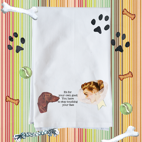 Flour Sack Towels- Cone of Shame