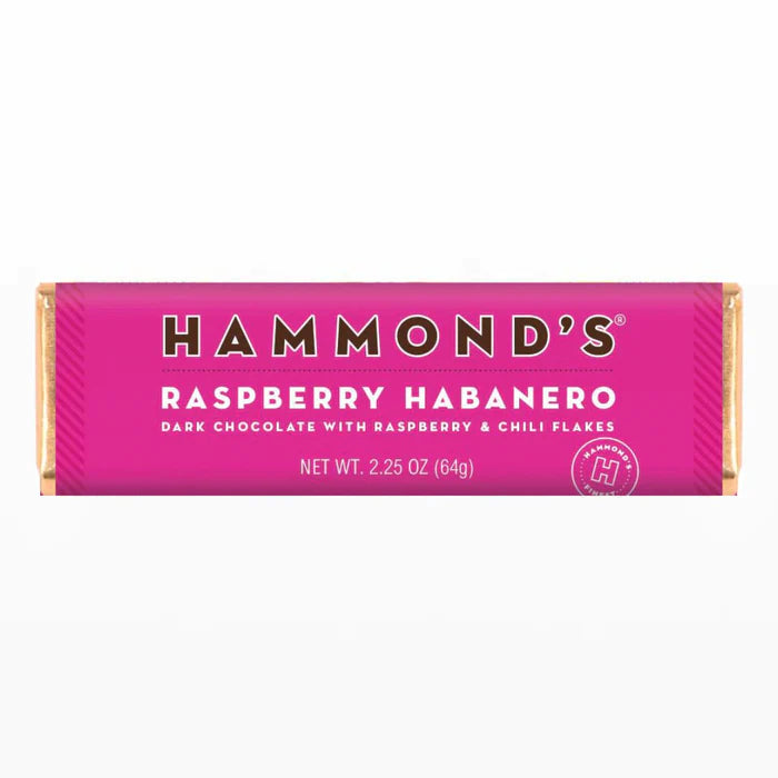 Raspberry Habanero Dark Chocolate Candy Bar