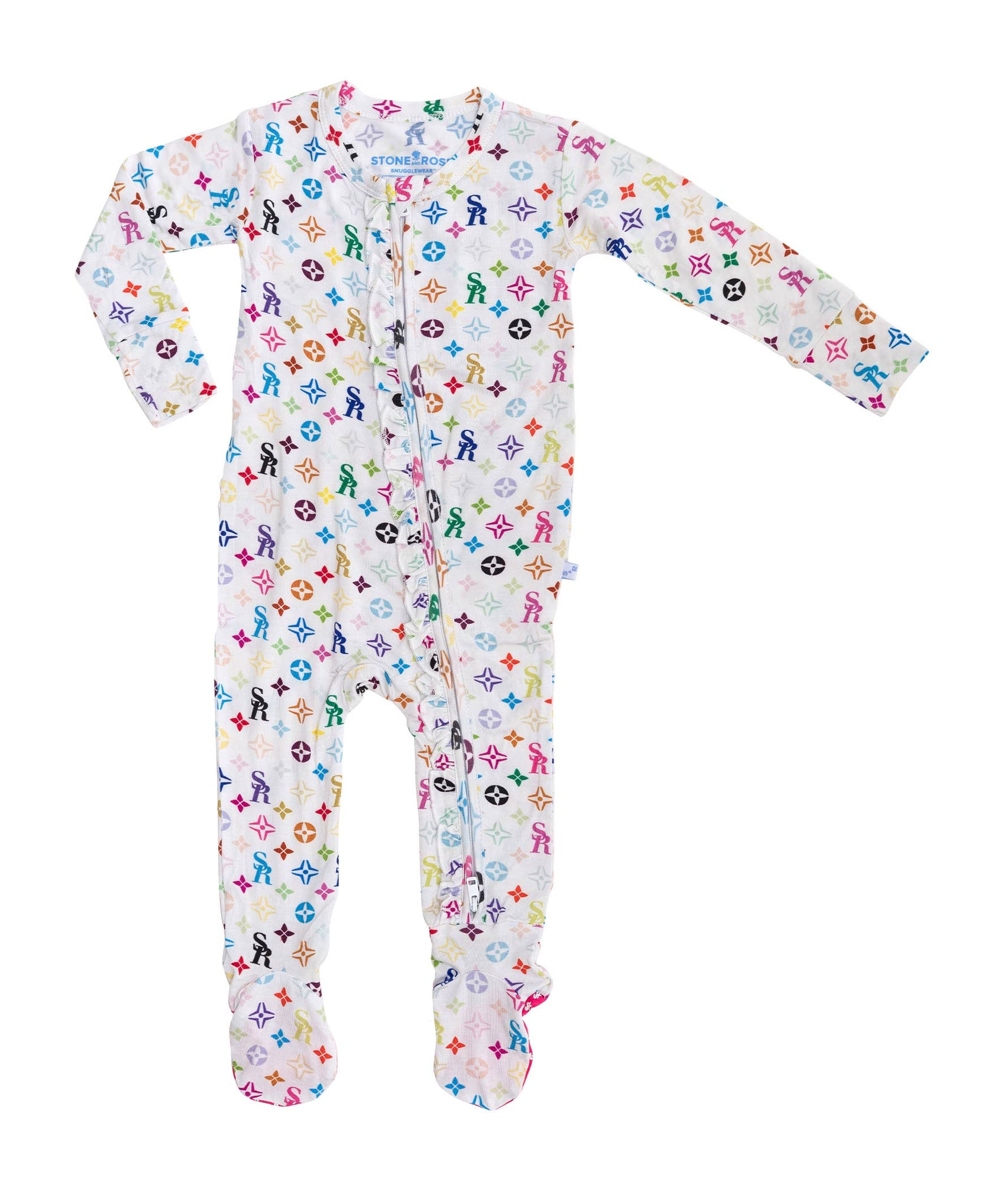 Stone and Rose - SR Logo Zippered Footie Pajamas