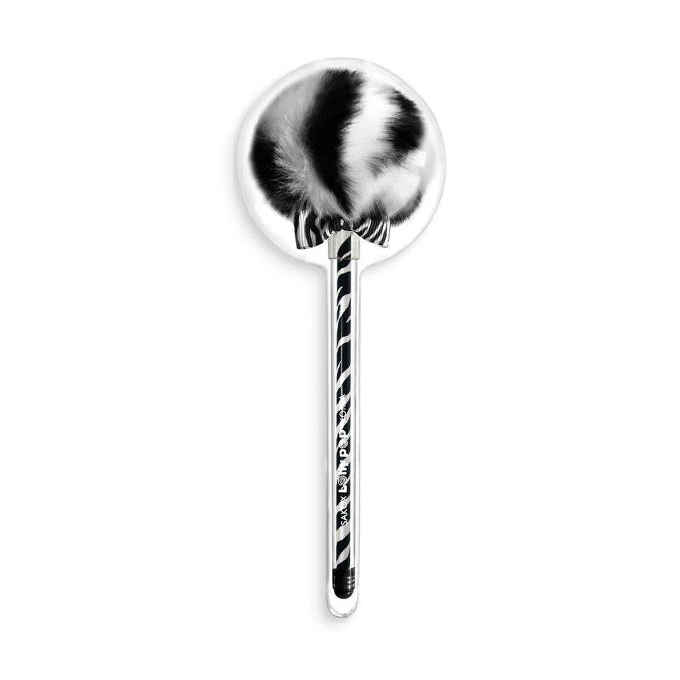 Zebra Black/White Lollypop Pen