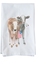 Seasonal Flour Sack Towels- Patriotic Cows