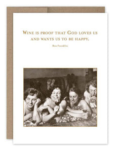 Shannon Martin Cards- Wine is proof